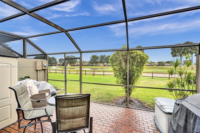 view of sunroom / solarium