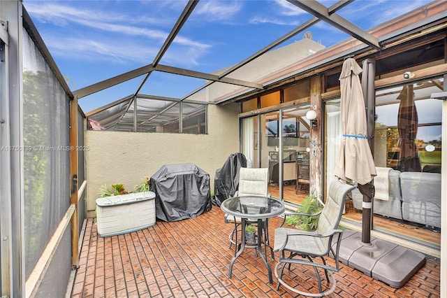 view of sunroom / solarium