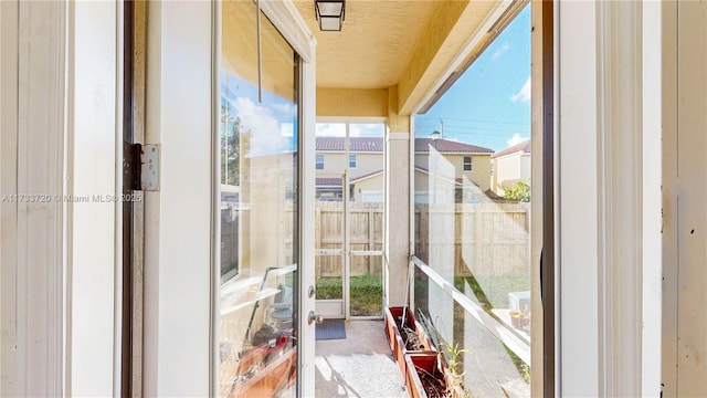 view of sunroom