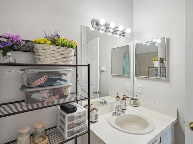 bathroom featuring vanity