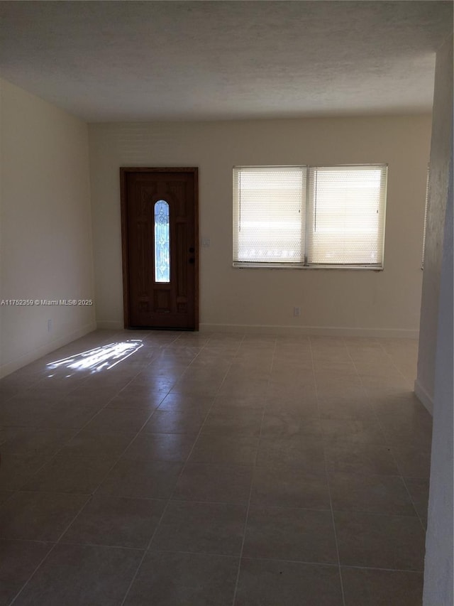 entryway with baseboards