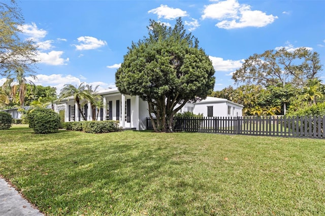 exterior space featuring fence