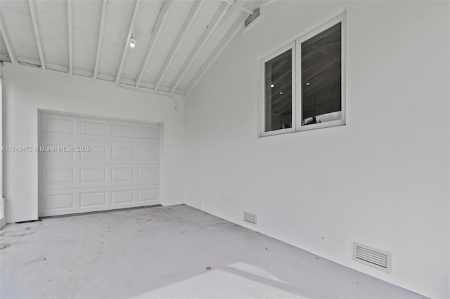 garage featuring visible vents