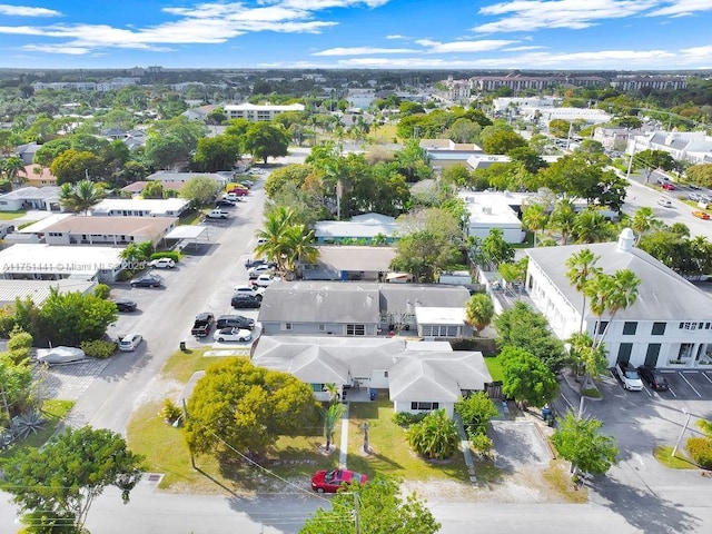 bird's eye view with a residential view