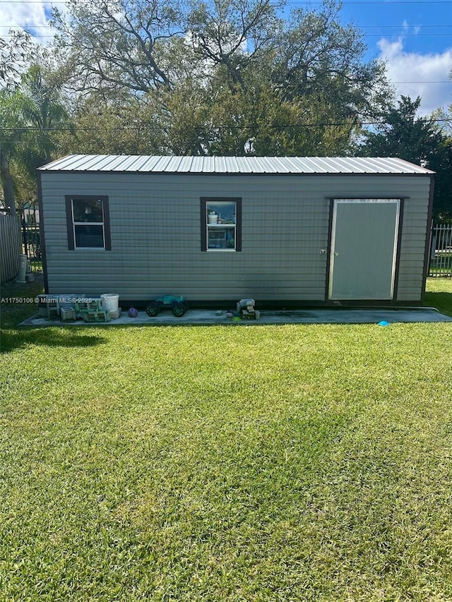 view of outbuilding