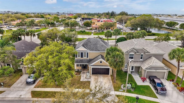 aerial view featuring a residential view