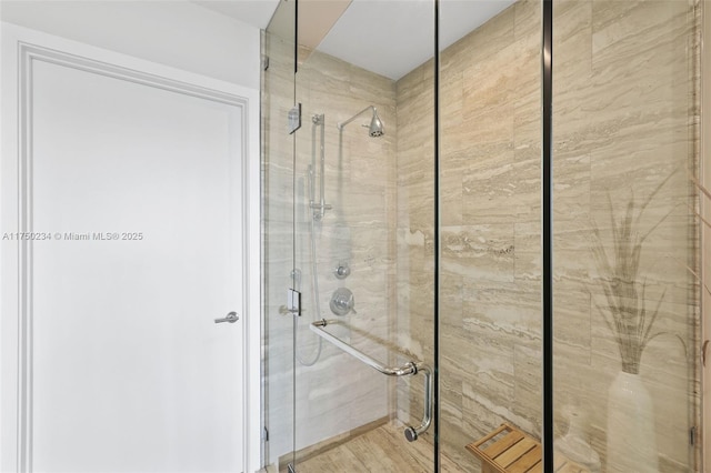 full bathroom with a stall shower