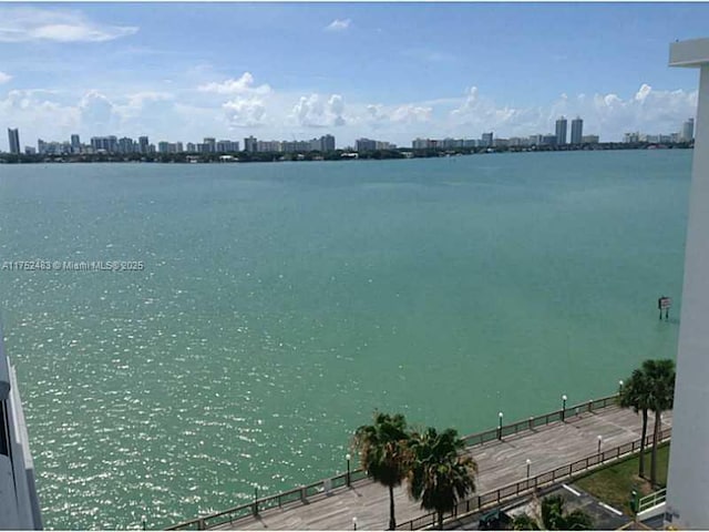 water view with a view of city