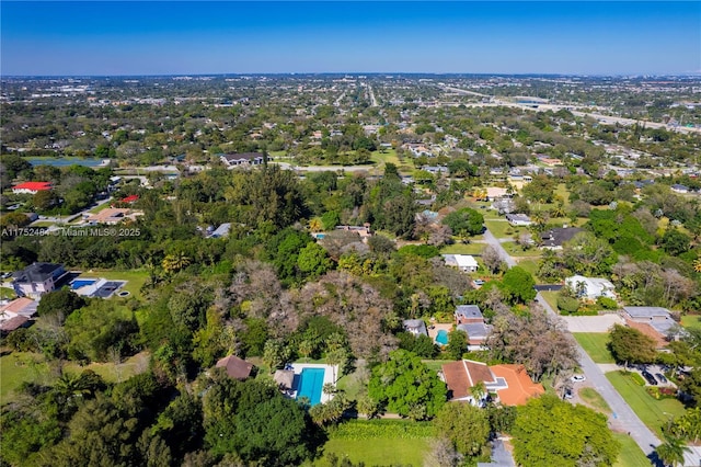 bird's eye view featuring a residential view