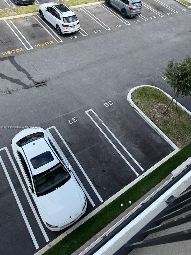 view of parking / parking lot