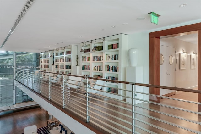 interior space with wood finished floors