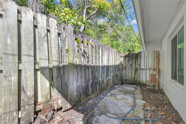 view of patio / terrace with a fenced backyard