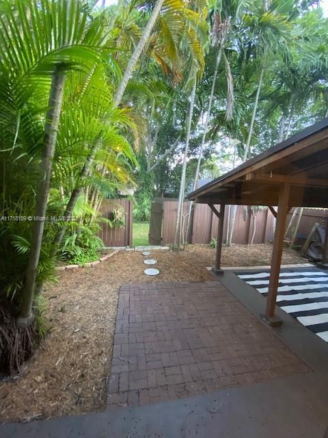 view of patio with fence