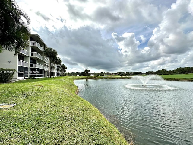 view of water feature