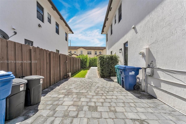 view of patio / terrace with fence