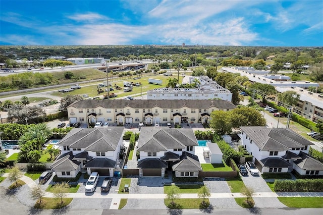 bird's eye view featuring a residential view