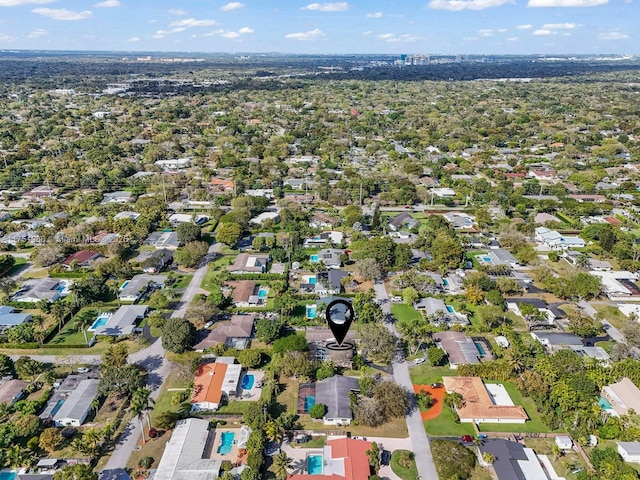 drone / aerial view featuring a residential view