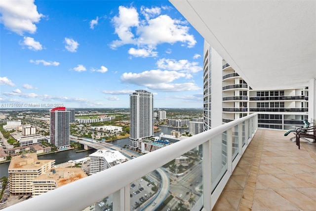 1830 S Ocean Dr Unit 3708, Hallandale Beach, FL 33009 - balcony with a city view and a water view