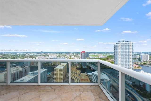 1830 S Ocean Dr Unit 3708, Hallandale Beach, FL 33009 - balcony with a city view and a water view