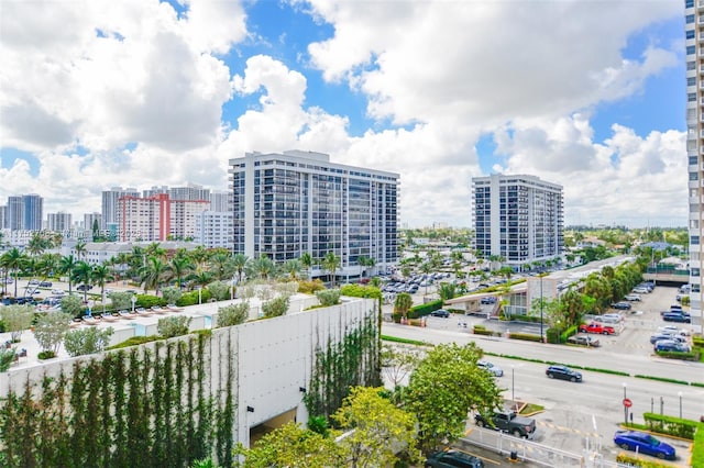 exterior space featuring a view of city