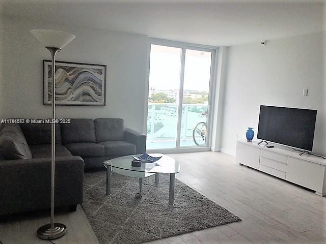 living room featuring wood finished floors