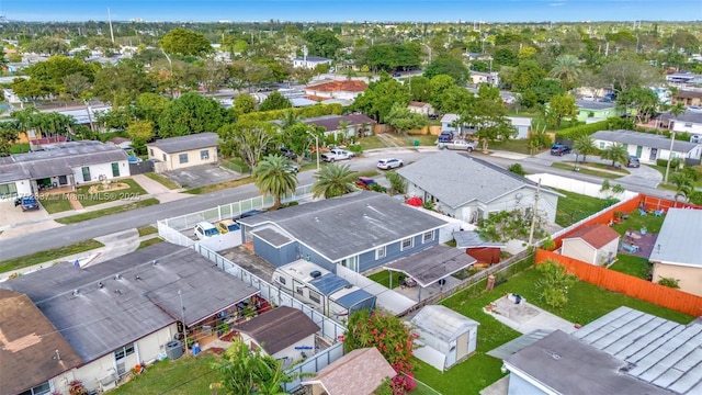 drone / aerial view with a residential view