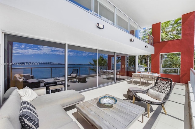 view of patio / terrace featuring outdoor dining area and outdoor lounge area