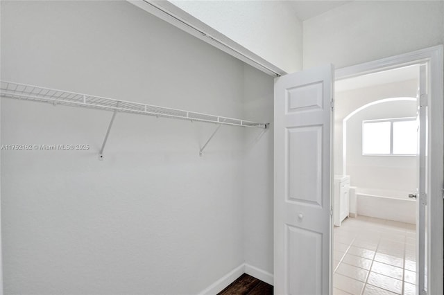 view of closet