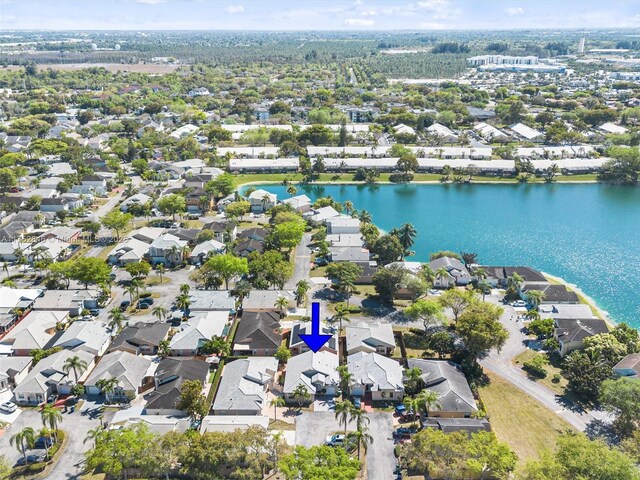 12344 SW 144th Ter, Miami, FL 33186 - aerial view of property's location featuring nearby suburban area and a large body of water