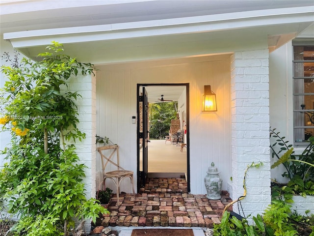 entrance to property with a porch