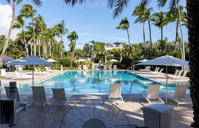 community pool featuring a patio