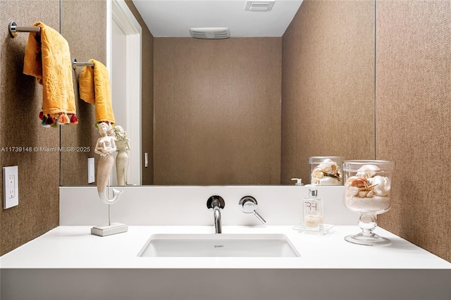 16275 Collins Ave Unit 1501, Sunny Isles Beach, FL 33160 - bathroom featuring vanity and visible vents