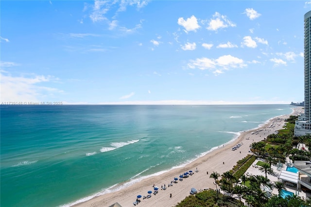 16275 Collins Ave Unit 1501, Sunny Isles Beach, FL 33160 - property view of water with a beach view