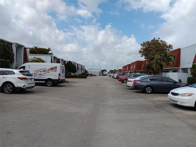 view of uncovered parking lot