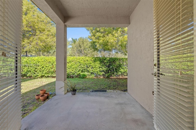 view of patio / terrace with fence