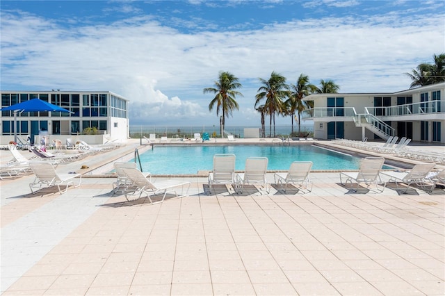 pool featuring a patio