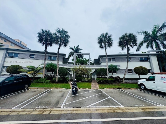 view of uncovered parking lot