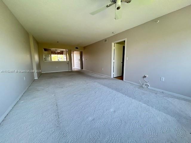 9525 Weldon Cir Unit H403, Fort Lauderdale, FL 33321 - carpeted spare room featuring baseboards and ceiling fan