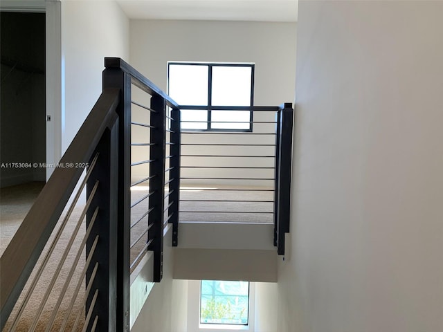 view of stairway