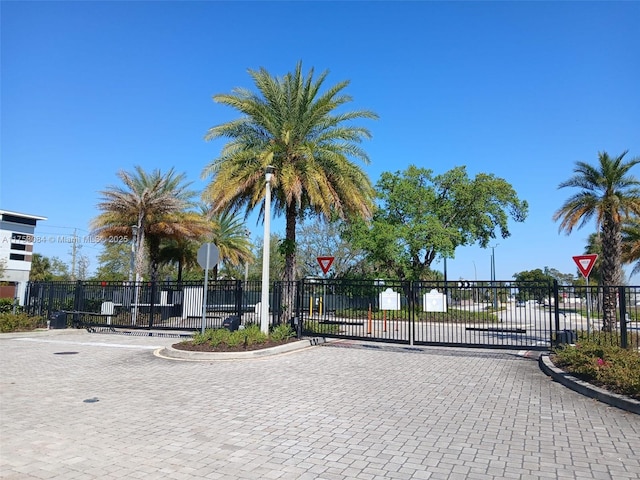 exterior space with fence