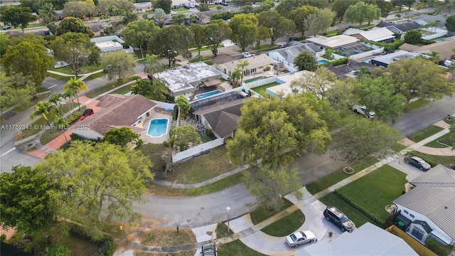 drone / aerial view featuring a residential view