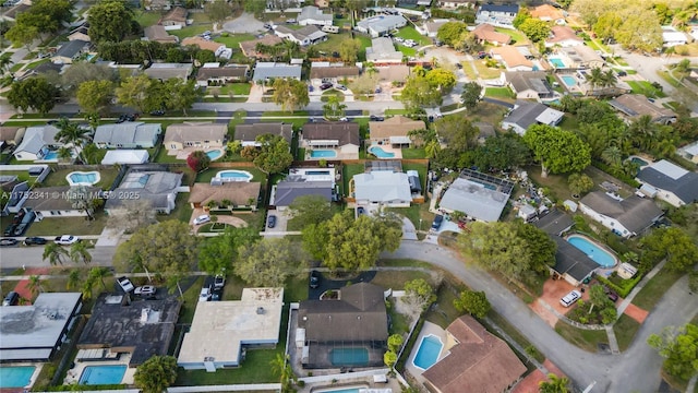 birds eye view of property featuring a residential view