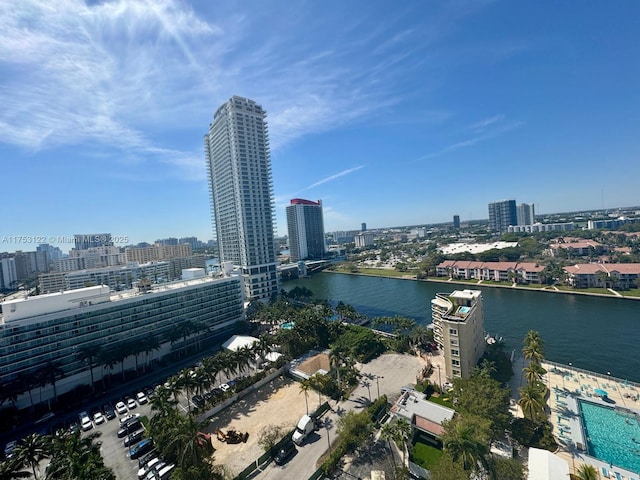 exterior space featuring a city view