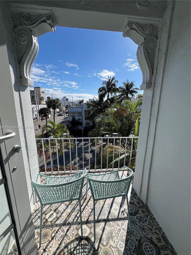 view of balcony