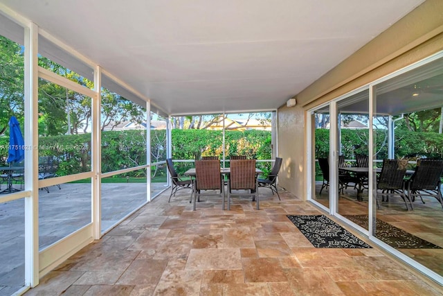 view of sunroom / solarium