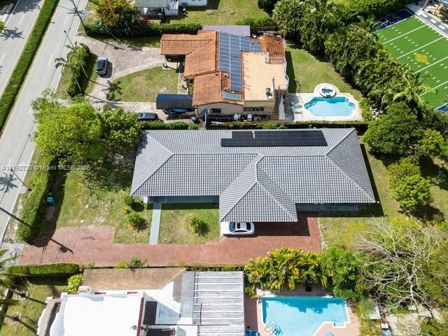 drone / aerial view