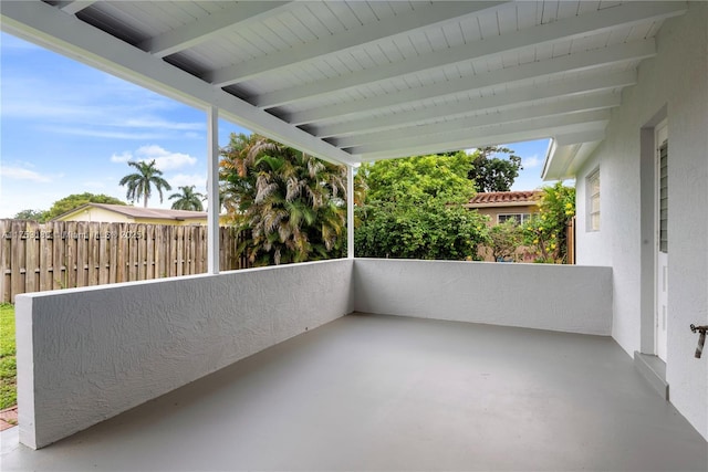 view of patio / terrace featuring a balcony