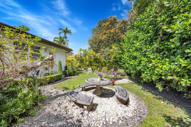 view of yard featuring a patio area