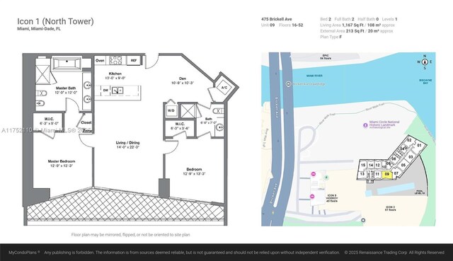 475 Brickell Ave Unit 2809, Miami, FL 33131 - floor plan / room layout