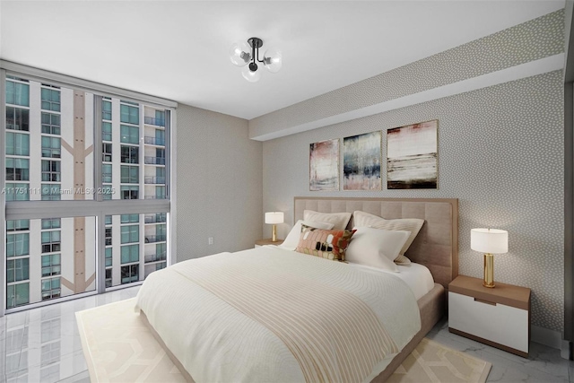 300 Sunny Isles Blvd Unit 4-1208, Sunny Isles Beach, FL 33160 - bedroom featuring marble look tiles
